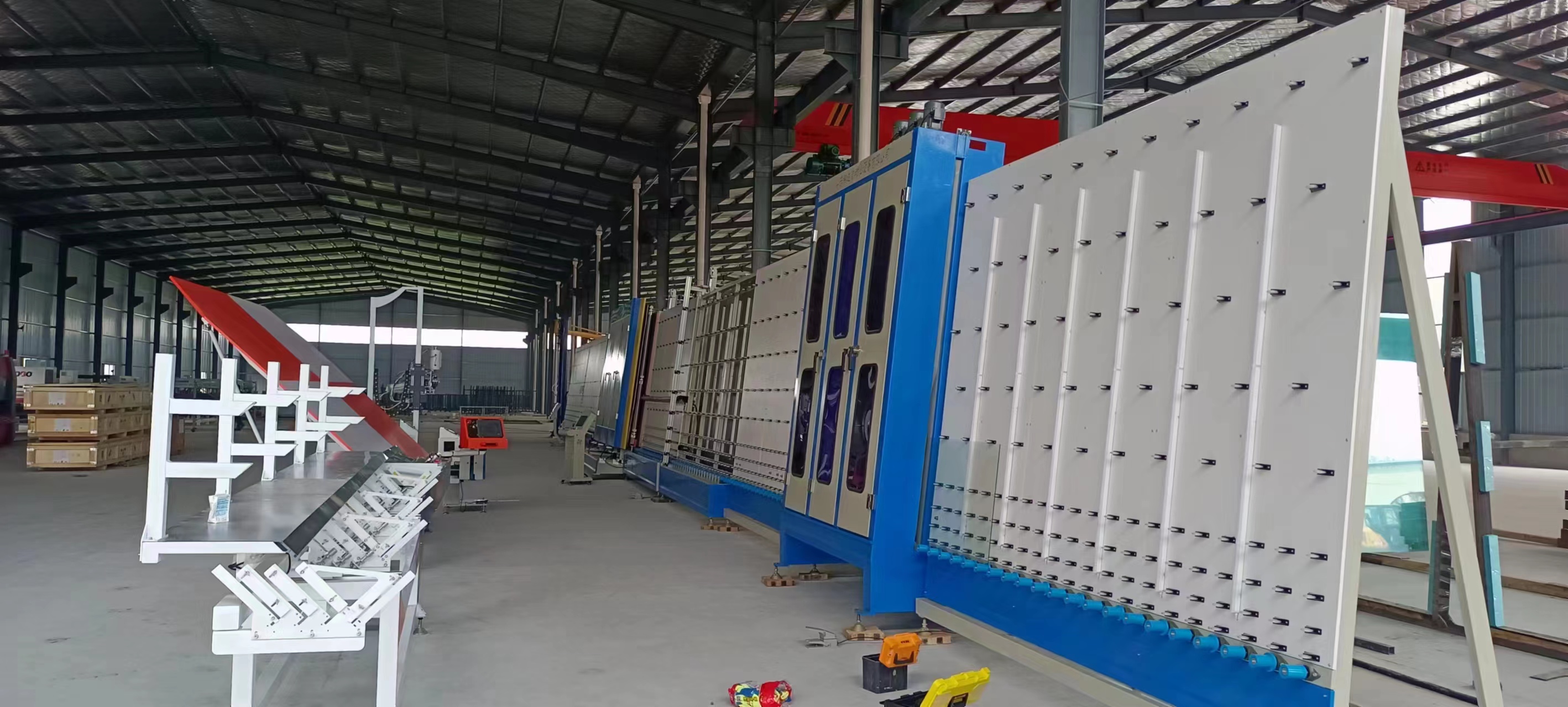 河南張經理2200全自動中空玻璃生產線